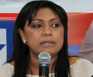 Oneida Pinto, exgobernadora de La Guajira. 