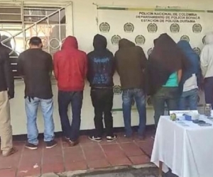 Banda capturada por la Policía de Boyacá