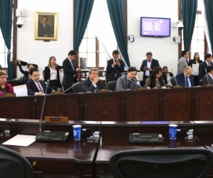 Sesión de la Comisión Primera del Senado de la República.