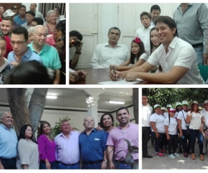 Hasta la sede la Registraduría de Santa Marta llegaron los candidatos para hacer su inscripción.