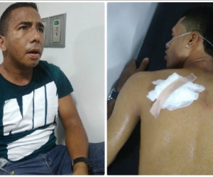 Los dos sospechosos fueron trasladados a centros asistenciales.