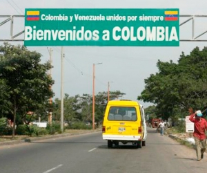 Aspecto de la frontera entre Colombia y Venezuela.