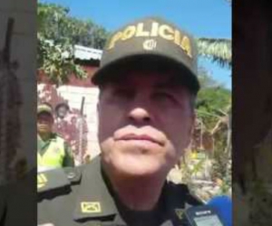 Comandante (e) de la Policía Metropolitana de Santa Marta, Coronel Henry Fernández Castellanos.