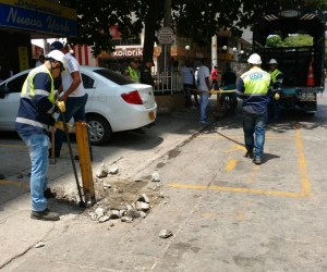 Procedimiento de recuperación de espacio público en El Rodadero.