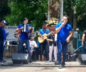 El artista Toto Díaz hizo una de las presentaciones más aplaudidas.