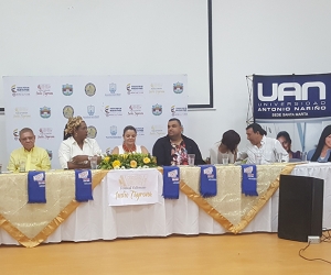 Lanzamiento de la vigésima primera edición del Festival Vallenato Indio Tayrona, en la Universidad Antonio Nariño en Santa Marta. 