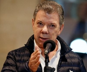Juan Manuel Santos, presidente de la República. 