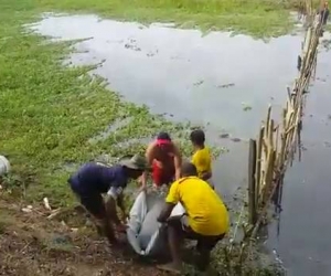 Pescadores de la Ciénaga de Chilloa encontraron el cuerpo. 