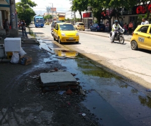 Panorama de la calle 22 entre carreras séptima y sexta.  