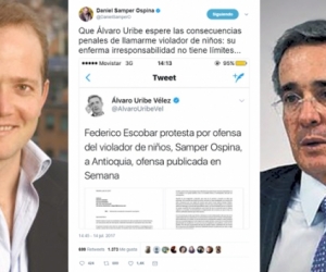 Periodistas y la FLIP rechazan ataques de Álvaro Uribe al columnista Daniel Samper. 