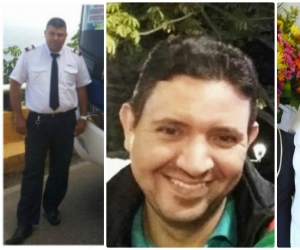 Las víctimas, de izq a der: Karla Solano, Jorge López, Héctor Rizo y María del Carmen Céspedes.