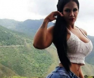 Katherine Martínez, modelo denunciante.