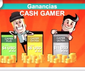 Publicidad que anunciaba el sistema 'Cash Gamer', de la plataforma Merlim Network.