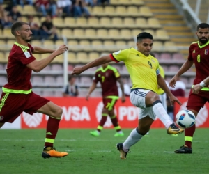 Acción del partido Colombia vs Venezuela.  