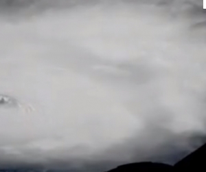 Así se ve desde el espacio el huracán Irma. 