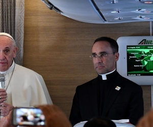 Papa Francisco en el 'Pastor 1'.
