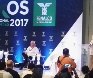 Presidente de Fanalco, Guillermo Botero, durante su intervención. 