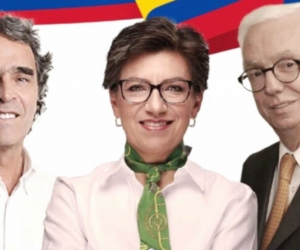 Sergio Fajardo, Claudia López y Jorge Robledo, los integrantes de Coalición Colombia.