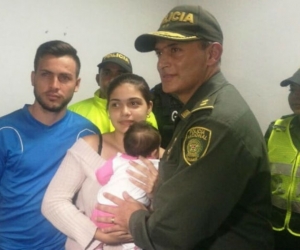 Bebé recuperada en Barranquilla.