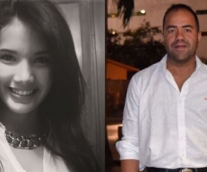 La comunicadora Luz Milagros Meneses Maestre y Andrés Miguel Pérez Smith, hijo del exgobernador de La Guajira. 