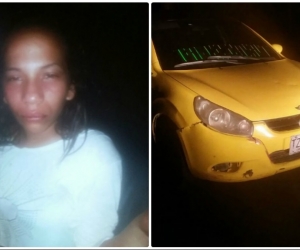 Ciudadana venezolana y taxi robado.