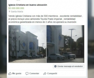 Iglesia en venta - captura de pantalla.