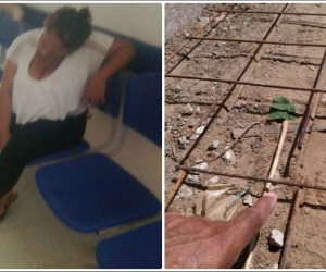 La mujer fue atendida en el puesto de salud de Bastidas.