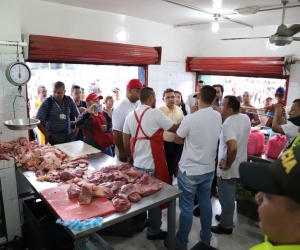 La Alcaldía y la Policía están verificando los expendios de carne. 