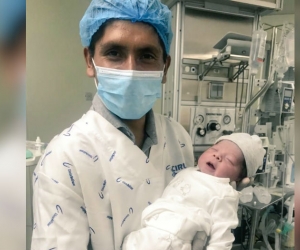 Nairo Quintana y su hijo Tomas