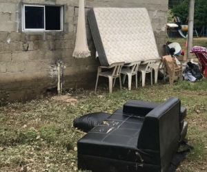 Defensa Civil hizo presencia en la zona, junto con la Alcaldía.