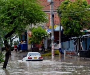 Así se queda la zona cada vez que llueve en Santa Marta.