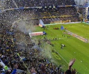  La Bombonera, vista para la primera final.  