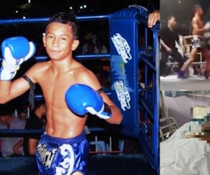 Boxeador adolescente que murió tras un combate en Tailandia. 