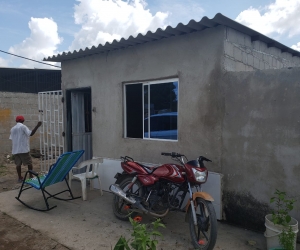 Lugar donde ocurrieron los hecho en el barrio Primero de Mayo de Fundación. 