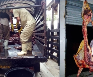  En total 2 toneladas de carne fueron decomisadas por el Invima en las dos plantas de beneficio animal.