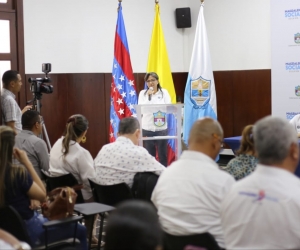 Nidia Rosa Romero, como gobernadora encargada dirigió el IV Consejo Departamental de Política Social del año. 