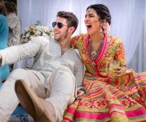  El cantante Nick Jonas y la actriz Priyanka Chopra.