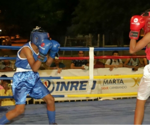 Con el apoyo logístico del Instituto Distrital de Recreación y Deportes –Inred- y la programación de la Liga de Boxeo del Magdalena, 32 pugilistas de Plato, Valledupar y Santa Marta, propinaron el primer nocaut a la droga.