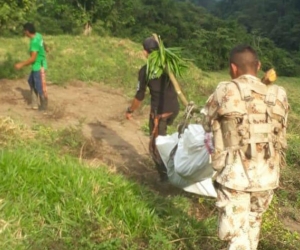 Rescate del cuerpo de Jaime Bernal.