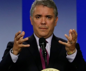 El  presidente Iván Duque. 