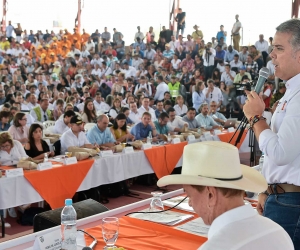 “No queremos un país inundado de coca, porque deteriora el ambiente”, dijo el Mandatario.