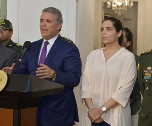 El presidente Iván Duque recibió a la empresaria Melissa Martínez en la Casa de Nariño.