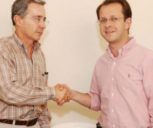 Álvaro Uribe Vélez y Andres Felipe Arias