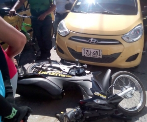 El hecho ocurrió calle 32 con carrera 13, una mujer resultó herida.