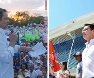 Los aspirantes a la presidencia Carlos Caicedo Omar y German Vargas Lleras.