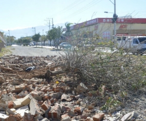 los vientos alisios derribaron la pared del San Miguel