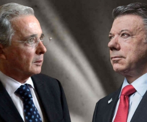 la dispuesta entre el expresidente Álvaro Uribe y el actual mandatario Juan Manuel Santos polarizó al país.