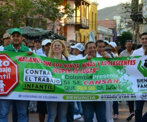 Alcaldía e ICBF lideraron la campaña contra el trabajo infantil.