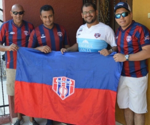 De izquierda a derecha: Jorge Alexander Guerrero Yánez, Luis Jorge Guerrero Rivero, Fabián Guerrero Rivero y Paul González Guerrero.