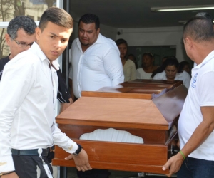 El cuerpo de Cardona Jiménez fue velado en la funeraria Los Olivos, la misa en la Parroquia San José y su última morada fue en Jardines de Paz. 